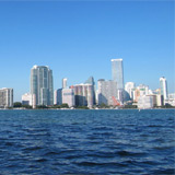 Key Biscayne - vue sur Miami Downtown